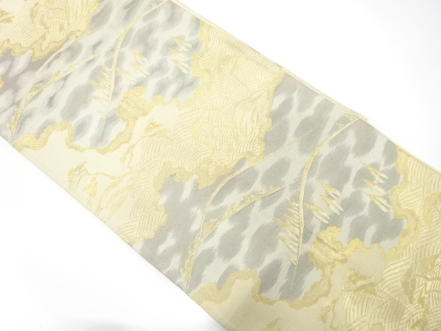 JAPANESE KIMONO / ANTIQUE FUKURO OBI / SILK / WOVEN MICHINAGADORI